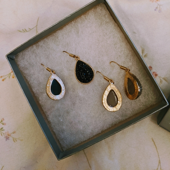 Two Rain Drop Earrings - Picture 6 of 8